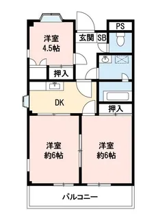 グランデージ大宮壱番館【3階】の間取り
