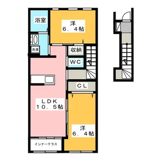 ピース【2階】の間取り