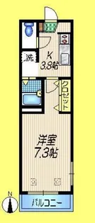 ドミール千歳烏山【2階】の間取り