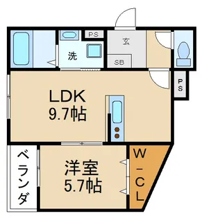 グランドヴェルデ【1階】の間取り