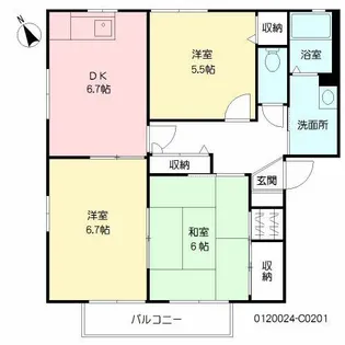 サンヒルズ C棟【2階】の間取り