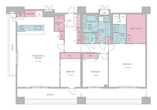 レジディア西麻布【14階】の間取り