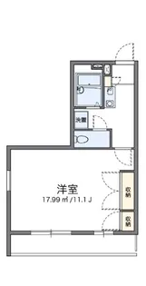 二日市中央【2階】の間取り