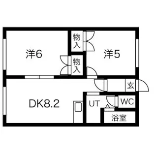 アリスハイツ【1階】の間取り