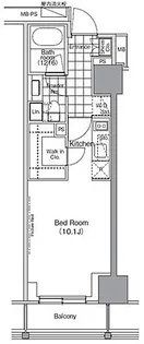 パークハビオ門前仲町【6階】の間取り