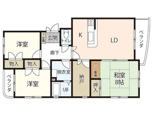 双葉ヒルズ比治山【2階】の間取り