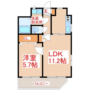 ヴィツッア小松原【2階】の間取り