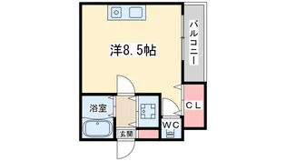 ドゥマン梅田【6階】の間取り