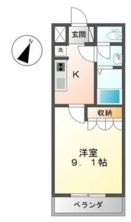シャトー・中之庄【2階】の間取り