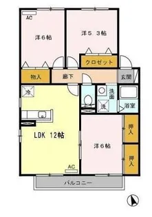 M・SQUARE【2階】の間取り