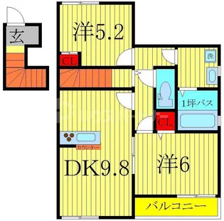 ヴィラプティエタン【2階】の間取り
