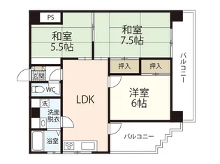 第7山本ビル【4階】の間取り