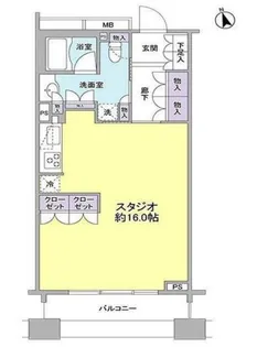 パークフラッツ銀座イースト【11階】の間取り