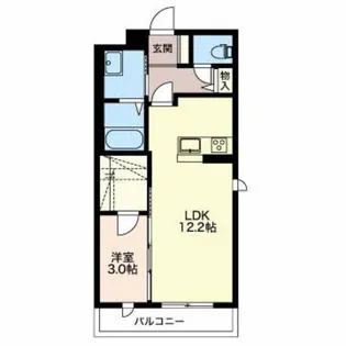 ラフィーネ桐【2階】の間取り