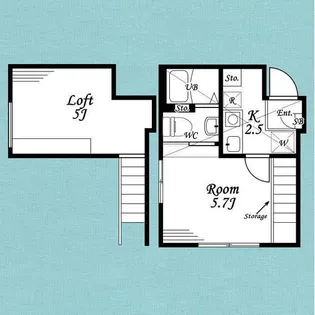 アリア・ルチェンテ【2階】の間取り