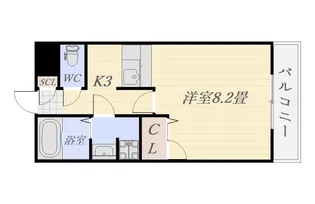 薬師館【4階】の間取り