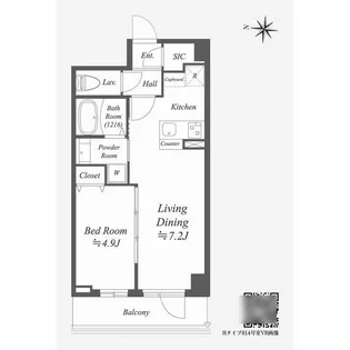Alpha Prime東陽町【8階】の間取り