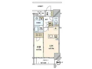 シエリア大手前【8階】の間取り