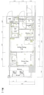 アルファシオベイス博多【5階】の間取り