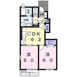 アクティブ・ウィングVI【1階】の間取り