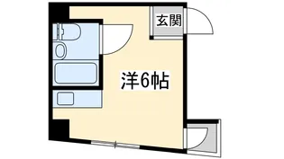 シャトー扇町【4階】の間取り