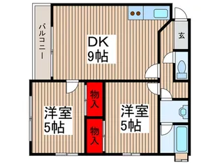 グランベ-ル【3階】の間取り