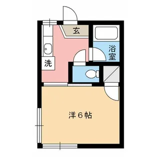 ハイツ日の出【1階】の間取り