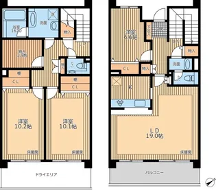 HF馬込レジデンスの間取り