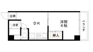 コアパレス安西【2階】の間取り
