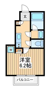 クレール立川【1階】の間取り