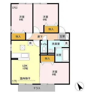 ソフィエル【1階】の間取り