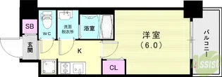 プレサンス神戸長田ラディアラ【6階】の間取り