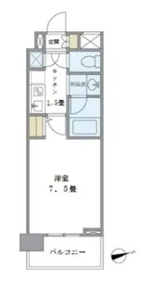 バンクサイドコート常盤【4階】の間取り