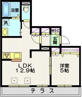 サンライズ尾山台【1階】の間取り