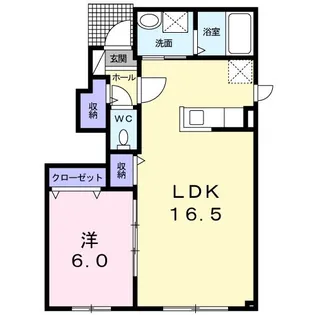 カーサ リッカ【1階】の間取り