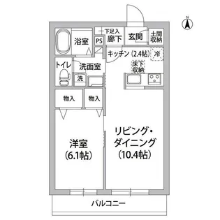 ルヴェ・デュ・ソレイユ【2階】の間取り