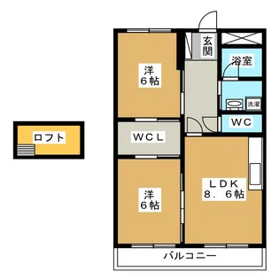 アートヒルズ黒笹【3階】の間取り