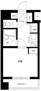 ガラ・ステージ京橋【9階】の間取り