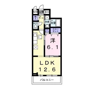 ココ シュシュ【1階】の間取り