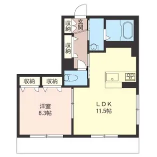 ベレオKM2【1階】の間取り