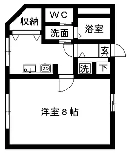 鳥井ハイツ【2階】の間取り