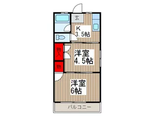 ハイツオグラ【2階】の間取り