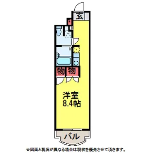 ベルデュール神代成田【1階】の間取り