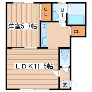 メゾン琴似【2階】の間取り