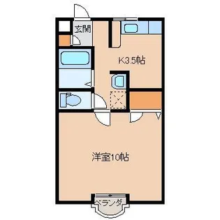 アベニューハイツ【1階】の間取り
