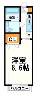 クラインブルーメII【1階】の間取り