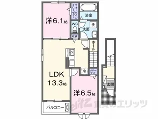サニータウン横田 I【2階】の間取り