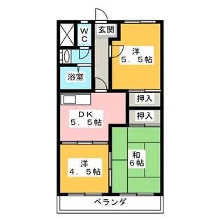 メゾン宿地【1階】の間取り
