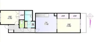 西池袋グリーンハイツ【2階】の間取り