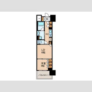 ブランズ大阪本町【11階】の間取り